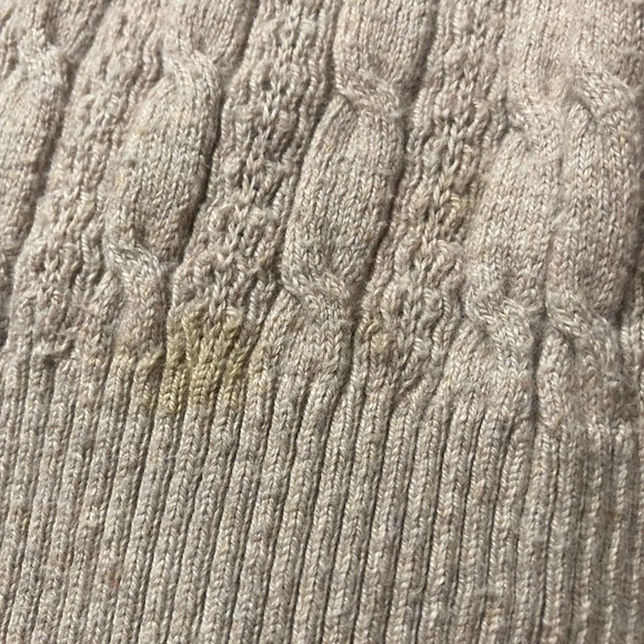 Eddie Bauer Women’s Ribbed V-Neck Knit Sweater Cream Beige Cotton Blend Size 2XL - Picture 9 of 9